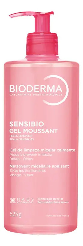 Gel De Limpeza Facial Sensibio Gel Moussant Micelar 500ml Bioderma